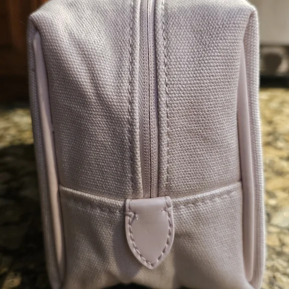 Burberry Pink Embroidered Canvas Cosmetic Pouch - Picture 2 of 9